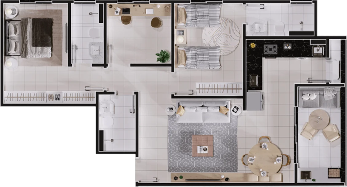 Apartamento - 77m²