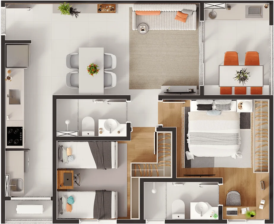Apartamento - 64m²