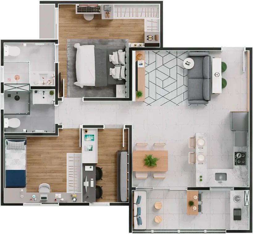 Apartamento - 73m²