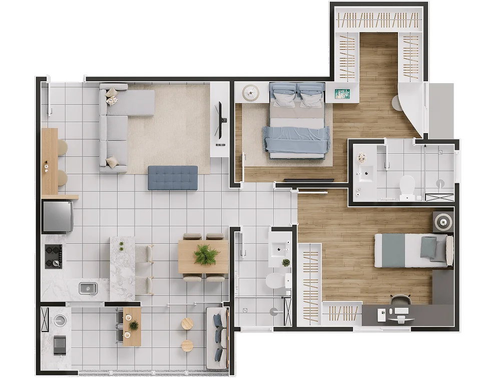 Apartamento - 71m²
