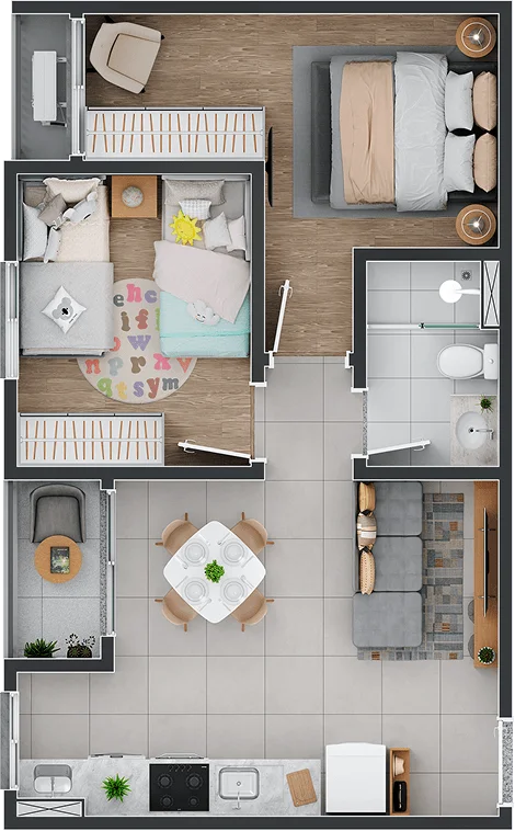 Apartamento - 43m²