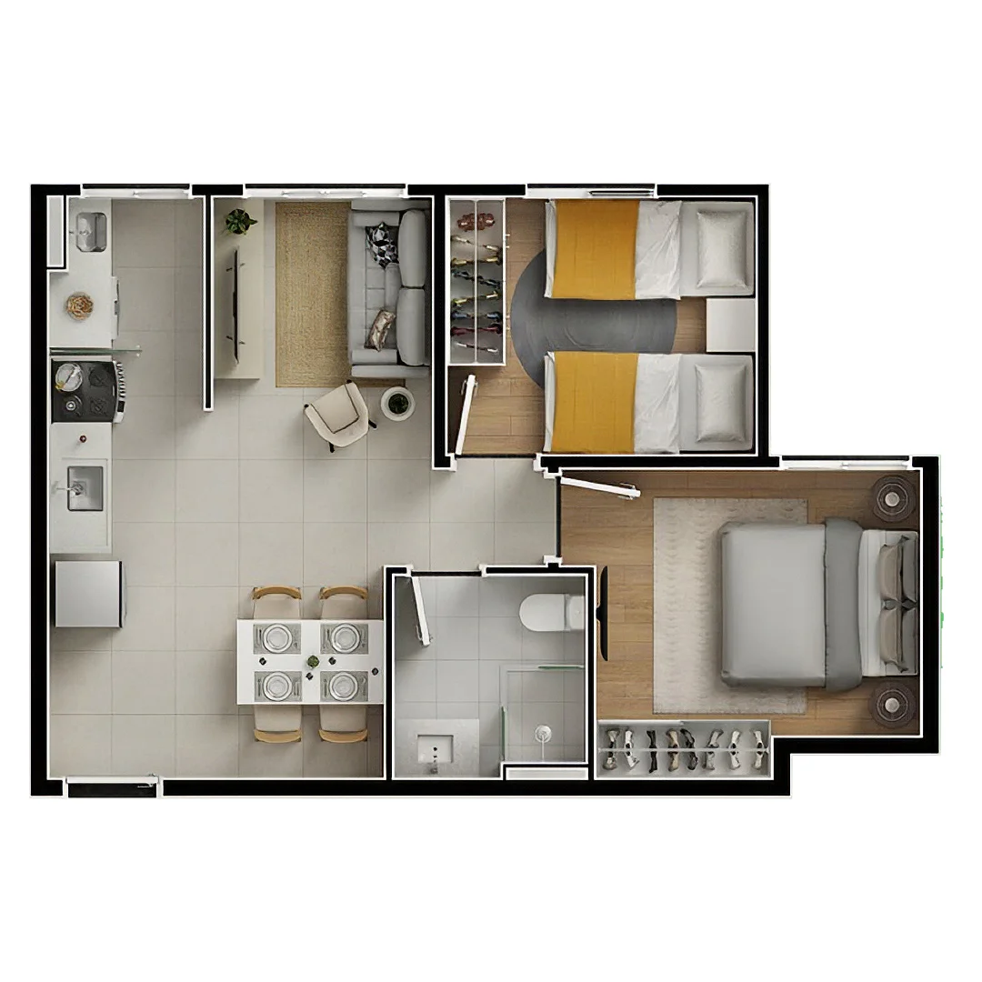 Apartamento - 44m²