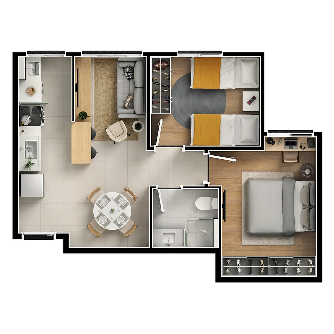 Apartamento - 46m²